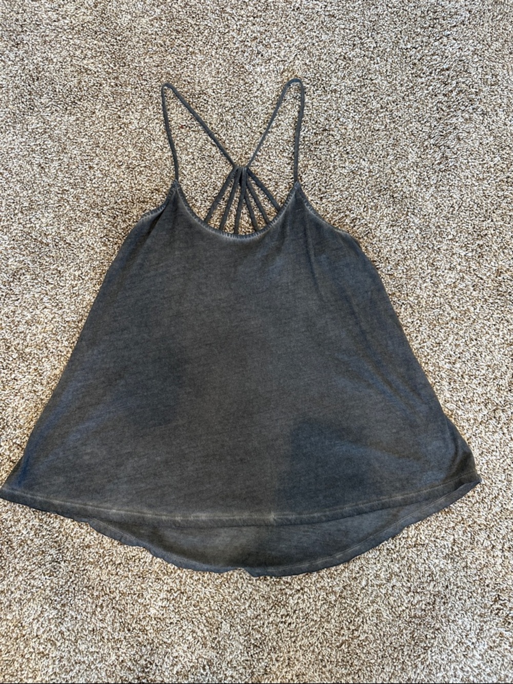 Express Charcoal Strappy Back Camisole